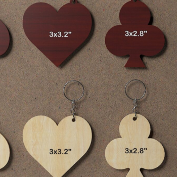 Intra απο ξύλο plywood 3mm-4mm πάχος – Κομψά μπρελόκ σε σχήμα κάρτας 042 Δίασταση  5x5 cm INTRAFABR-117656966 - Image 1