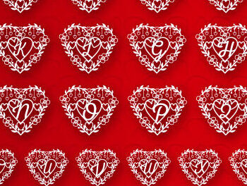 Intra απο ξύλο plywood 3mm-4mm πάχος – Κομψές καρδιές για την ημέρα του Αγίου Βαλεντίνου Δίασταση  20x20 cm INTRAFABR-110077470 - Image 3