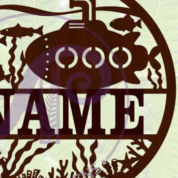 Intra απο ξύλο plywood 3mm-4mm πάχος – SVG Name Sign Δίασταση  40x30 cm INTRAFABR-67421943 - Image 1