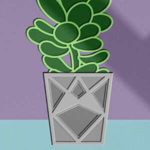 Intra απο ξύλο plywood 3mm-4mm πάχος – Ζουμερό πρότυπο διακόσμησης σπιτιού Δίασταση  20x20 cm INTRAFABR-101140620