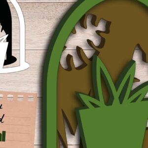 Intra απο ξύλο plywood 3mm-4mm πάχος – Χυμώδεις στρώσεις τοίχου τέχνης, Leaves Δίασταση  40x30 cm INTRAFABR-90264850