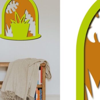 Intra απο ξύλο plywood 3mm-4mm πάχος – Χυμώδεις στρώσεις τοίχου τέχνης, Leaves Δίασταση 40x30 cm INTRAFABR-90264850 - Image 4