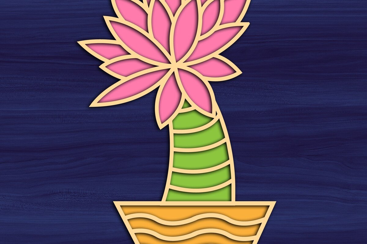 Intra απο ξύλο plywood 3mm-4mm πάχος – Αποκοπή αρχείου Succulent Magnet Δίασταση  20x20 cm INTRAFABR-31678627