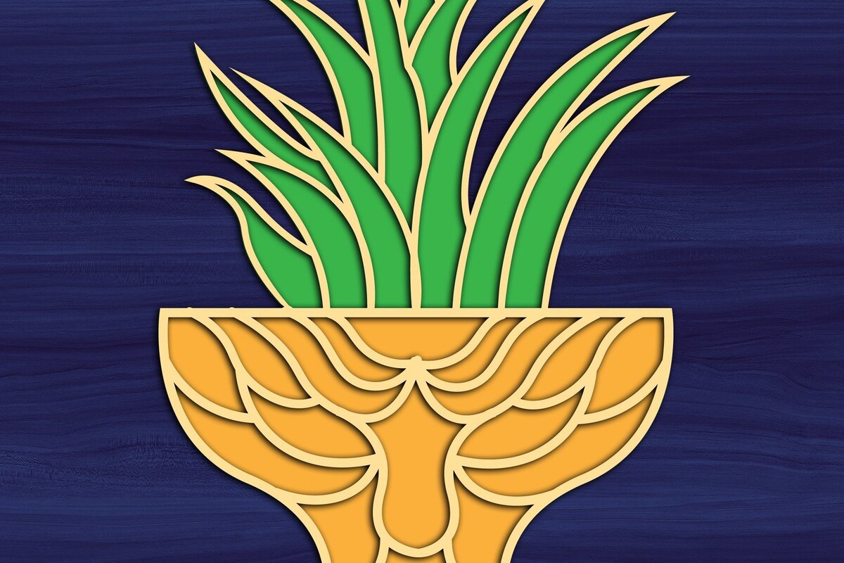 Intra απο ξύλο plywood 3mm-4mm πάχος – Αποκοπή αρχείου Succulent Magnet Δίασταση  20x20 cm INTRAFABR-31678609