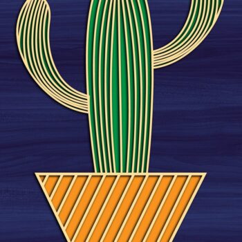 Intra απο ξύλο plywood 3mm-4mm πάχος – Χυμώδες Μαγνήτης Cut/Laser Δίασταση  20x20 cm INTRAFABR-31678410 - Image 1