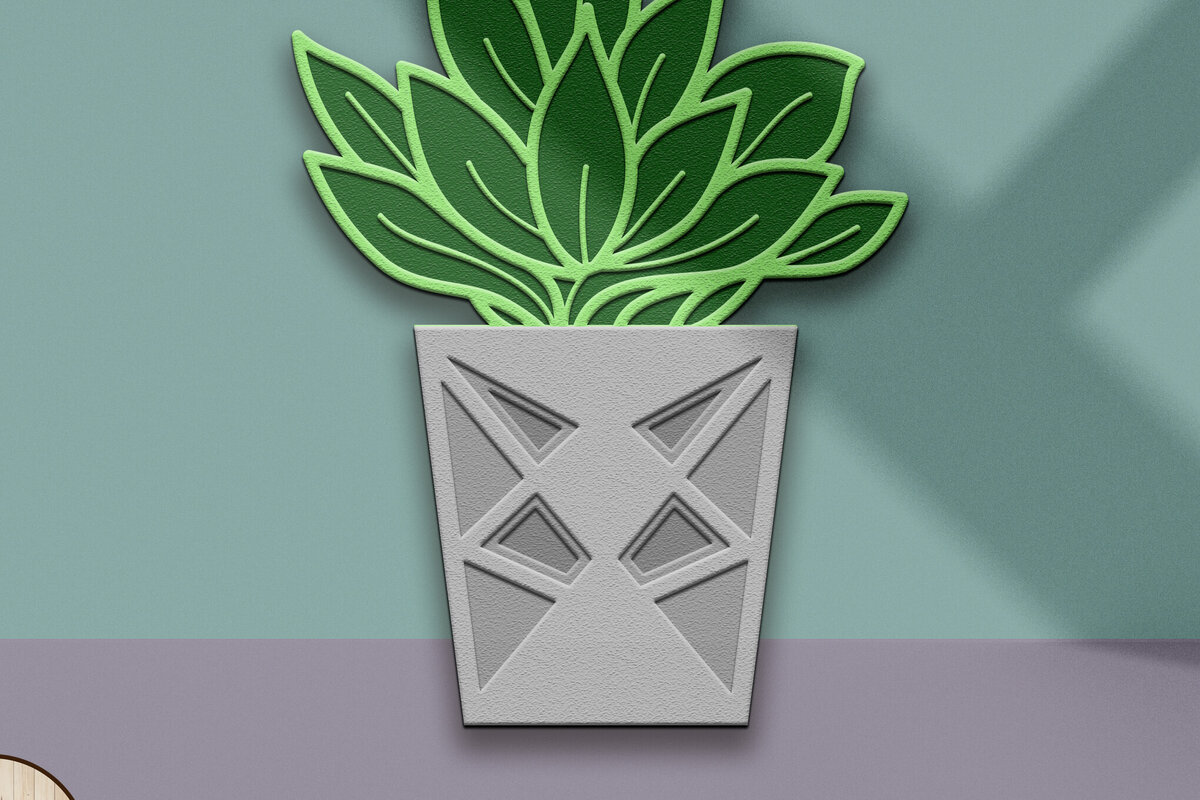 Intra απο ξύλο plywood 3mm-4mm πάχος – Χυμώδες πολυστρωματικό κομμένο αρχείο διακόσμησης Δίασταση  20x20 cm INTRAFABR-100496284