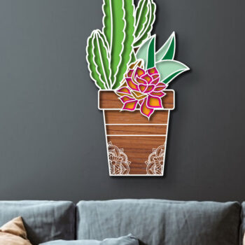 Intra απο ξύλο plywood 3mm-4mm πάχος – Χυμώδες πολυστρωματικό ντεκόρ σπιτιού με λέιζερ Δίασταση 20x20 cm INTRAFABR-24926523 - Image 2