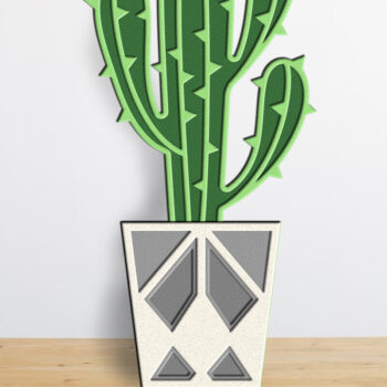 Intra απο ξύλο plywood 3mm-4mm πάχος – Ζουμερό πρότυπο κοπής με λέιζερ πολλαπλών στρώσεων Δίασταση  20x20 cm INTRAFABR-100018558 - Image 1