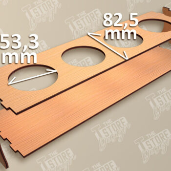 Intra απο ξύλο plywood 3mm-4mm πάχος – Στάση φυτευτών παχύφυτων | Κάτοχος λουλουδιών Δίασταση  20x20 cm INTRAFABR-101713478 - Image 2