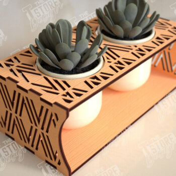 Intra απο ξύλο plywood 3mm-4mm πάχος – Στάση φυτευτών παχύφυτων | Κάτοχος λουλουδιών Δίασταση  20x20 cm INTRAFABR-101713528 - Image 1