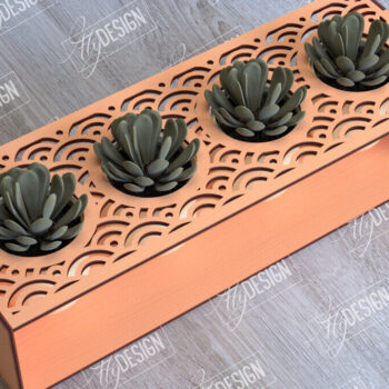 Intra απο ξύλο plywood 3mm-4mm πάχος – Στάση φυτευτών παχύφυτων | Κάτοχος λουλουδιών Δίασταση  20x20 cm INTRAFABR-101712732 - Image 1