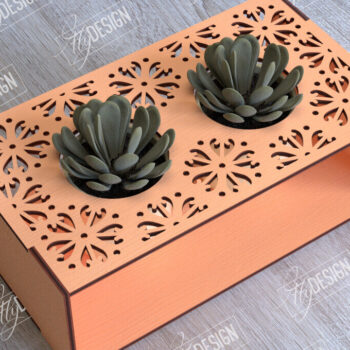 Intra απο ξύλο plywood 3mm-4mm πάχος – Στάση φυτευτών παχύφυτων | Κάτοχος λουλουδιών Δίασταση  20x20 cm INTRAFABR-101712767 - Image 1