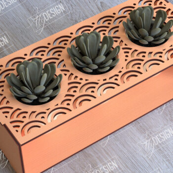 Intra απο ξύλο plywood 3mm-4mm πάχος – Στάση φυτευτών παχύφυτων | Κάτοχος λουλουδιών Δίασταση  20x20 cm INTRAFABR-101712791 - Image 1