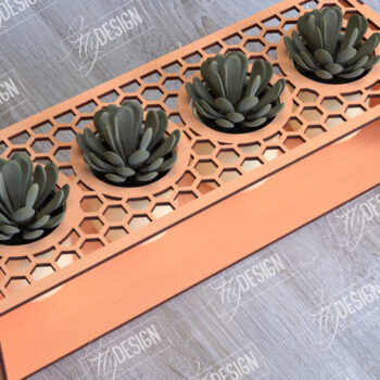 Intra απο ξύλο plywood 3mm-4mm πάχος – Στάση φυτευτών παχύφυτων | Κάτοχος λουλουδιών Δίασταση  20x20 cm INTRAFABR-101712723 - Image 1