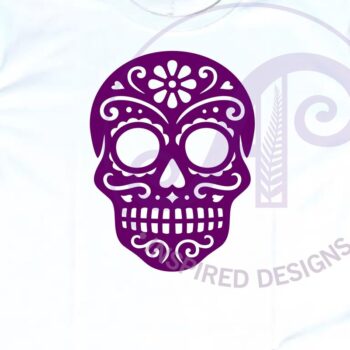 Intra απο ξύλο plywood 3mm-4mm πάχος – Σήμα τοίχου με λεπτομερή αποκοπή 1. Sugar Skull Δίασταση  40x30 cm INTRAFABR-123701084 - Image 3