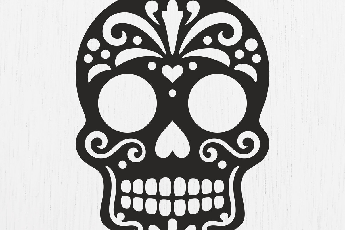 Intra απο ξύλο plywood 3mm-4mm πάχος – Σκουλαρίκια Sugar Skull Design13 Δίασταση  5x5 cm INTRAFABR-123161661
