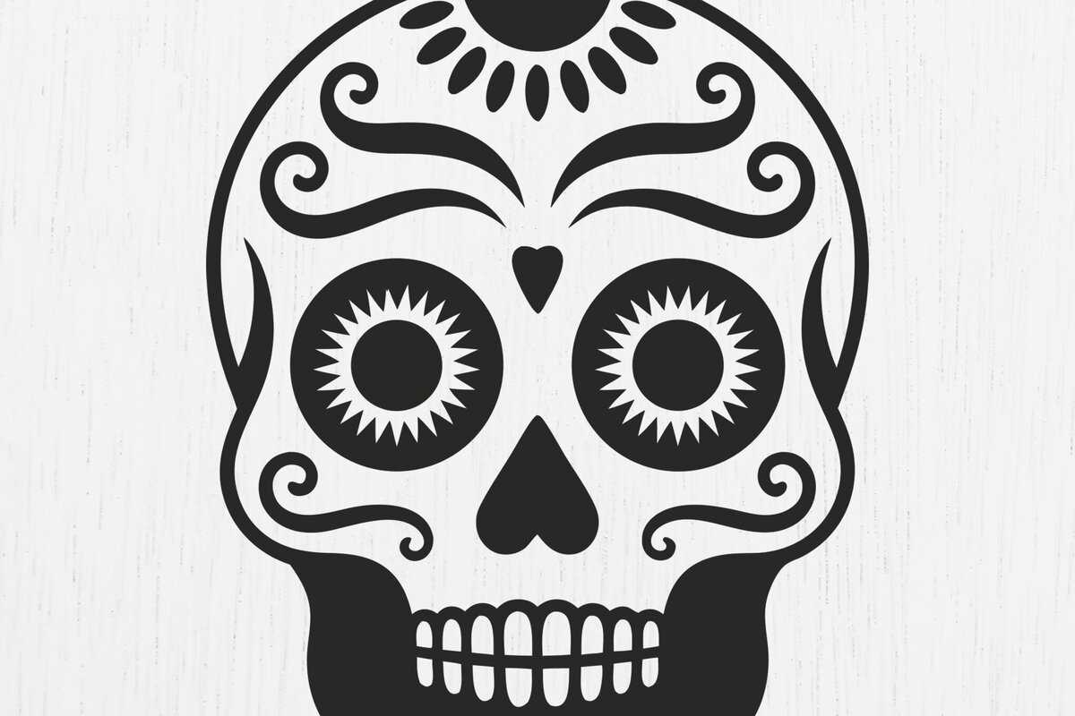 Intra απο ξύλο plywood 3mm-4mm πάχος – Σκουλαρίκια Sugar Skull Design19 Δίασταση  5x5 cm INTRAFABR-123219421