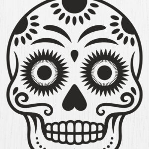 Intra απο ξύλο plywood 3mm-4mm πάχος – Σκουλαρίκια Sugar Skull Design20 Δίασταση  5x5 cm INTRAFABR-123219489