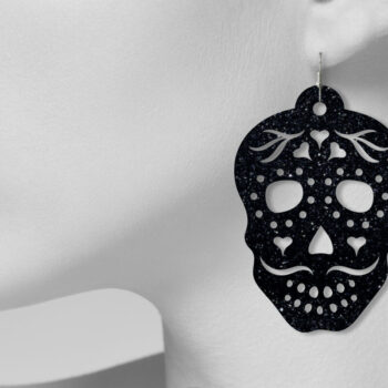 Intra απο ξύλο plywood 3mm-4mm πάχος – Σκουλαρίκια Sugar Skull, Αρχεία κοπής με λέιζερ Δίασταση  5x5 cm INTRAFABR-8162107 - Image 4