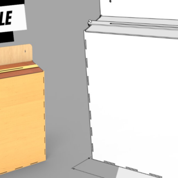 Intra απο ξύλο plywood 3mm-4mm πάχος – Αρχείο κοπής με λέιζερ πρότασης και Letter Box Δίασταση  20x20 cm INTRAFABR-107186356 - Image 3