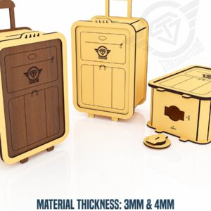 Intra απο ξύλο plywood 3mm-4mm πάχος – Αρχεία κοπής με λέιζερ βαλίτσας Moneybox Δίασταση  20x20 cm INTRAFABR-119476546