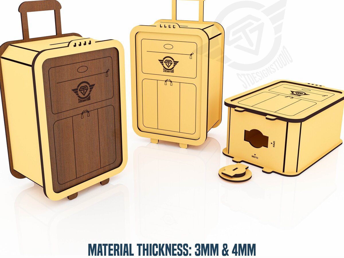 Intra απο ξύλο plywood 3mm-4mm πάχος – Αρχεία κοπής με λέιζερ βαλίτσας Moneybox Δίασταση  20x20 cm INTRAFABR-119476546