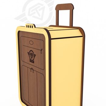 Intra απο ξύλο plywood 3mm-4mm πάχος – Αρχεία κοπής με λέιζερ βαλίτσας Moneybox Δίασταση  20x20 cm INTRAFABR-119476546 - Image 4