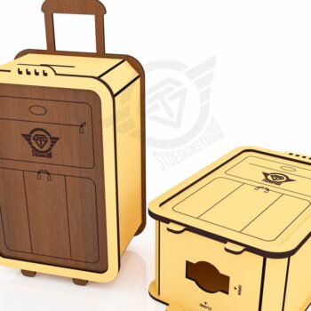 Intra απο ξύλο plywood 3mm-4mm πάχος – Αρχεία κοπής με λέιζερ βαλίτσας Moneybox Δίασταση  20x20 cm INTRAFABR-119476546 - Image 5