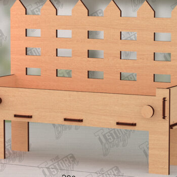 Intra απο ξύλο plywood 3mm-4mm πάχος – Κοπή λέιζερ καλοκαιρινού πάγκου | Στοιχεία του καλοκαιριού Δίασταση  20x20 cm INTRAFABR-123031883 - Image 1