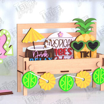 Intra απο ξύλο plywood 3mm-4mm πάχος – Summer Bench Sign |Summer Vibe Δίασταση  40x30 cm INTRAFABR-122956873 - Image 1