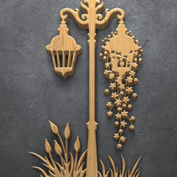 Intra απο ξύλο plywood 3mm-4mm πάχος – Summer Botanical Bird Panel Δίασταση  45x45 cm INTRAFABR-122935811 - Image 5