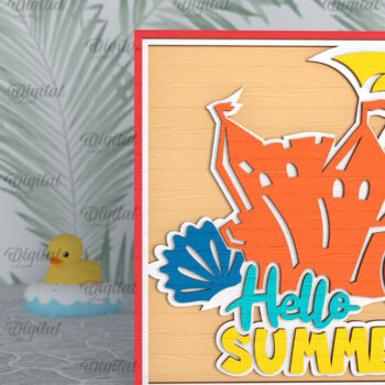 Intra απο ξύλο plywood 3mm-4mm πάχος – Πακέτο κοπής με λέιζερ καλοκαιρινής διακόσμησης Δίασταση  20x20 cm INTRAFABR-96137494 - Image 4