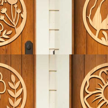 Intra απο ξύλο plywood 3mm-4mm πάχος – Σετ Summer Door Sign Δίασταση  40x30 cm INTRAFABR-100998739 - Image 1