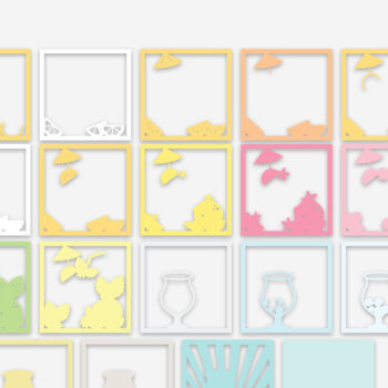 Intra απο ξύλο plywood 3mm-4mm πάχος – Summer Drink 3D Shadow Box Δίασταση  20x20 cm INTRAFABR-96657300 - Image 4