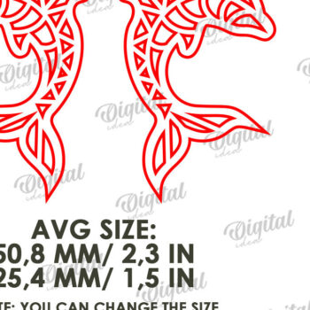 Intra απο ξύλο plywood 3mm-4mm πάχος – Καλοκαιρινά σκουλαρίκια Drop Bundle Cut Laser Δίασταση  5x5 cm INTRAFABR-121600108 - Image 3