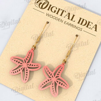 Intra απο ξύλο plywood 3mm-4mm πάχος – Καλοκαιρινά σκουλαρίκια Drop Bundle Cut Laser Δίασταση  5x5 cm INTRAFABR-121600108 - Image 11