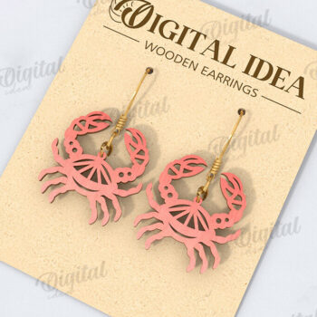 Intra απο ξύλο plywood 3mm-4mm πάχος – Καλοκαιρινά σκουλαρίκια Drop Bundle Cut Laser Δίασταση  5x5 cm INTRAFABR-121600108 - Image 13