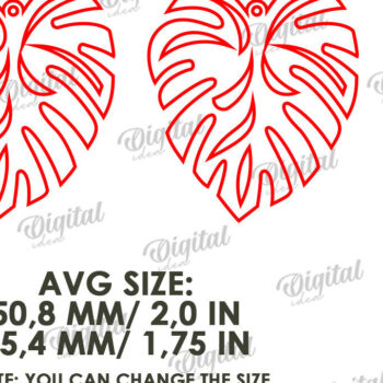 Intra απο ξύλο plywood 3mm-4mm πάχος – Καλοκαιρινά σκουλαρίκια με λέιζερ Δίασταση  5x5 cm INTRAFABR-121586999 - Image 2