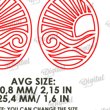 Intra απο ξύλο plywood 3mm-4mm πάχος – Καλοκαιρινά σκουλαρίκια με λέιζερ Δίασταση  5x5 cm INTRAFABR-121587089 - Image 2