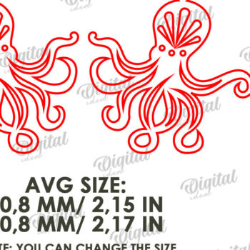 Intra απο ξύλο plywood 3mm-4mm πάχος – Καλοκαιρινά σκουλαρίκια με λέιζερ Δίασταση  5x5 cm INTRAFABR-121587219 - Image 2