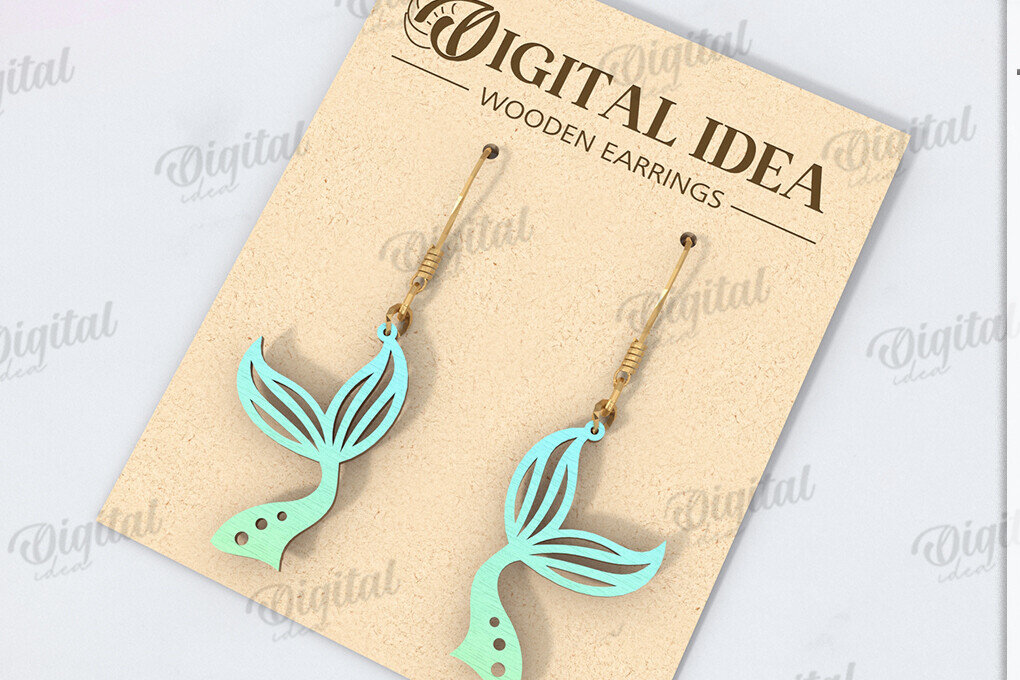 Intra απο ξύλο plywood 3mm-4mm πάχος – Καλοκαιρινά σκουλαρίκια με λέιζερ Δίασταση  5x5 cm INTRAFABR-121587344