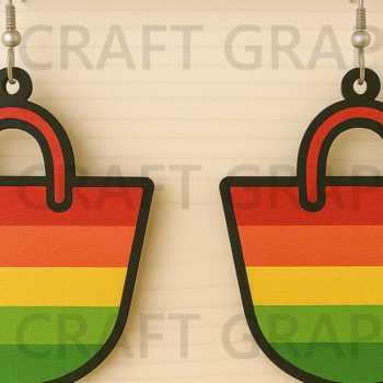 Intra απο ξύλο plywood 3mm-4mm πάχος – Πακέτο καλοκαιρινών σκουλαρίκια Δίασταση 5x5 cm INTRAFABR-123127181 - Image 8