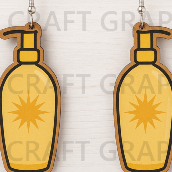 Intra απο ξύλο plywood 3mm-4mm πάχος – Πακέτο καλοκαιρινών σκουλαρίκια Δίασταση 5x5 cm INTRAFABR-123127181 - Image 11