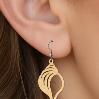 Intra απο ξύλο plywood 3mm-4mm πάχος – Πακέτο κοπής με λέιζερ καλοκαιρινά σκουλαρίκια Δίασταση  5x5 cm INTRAFABR-122210884 - Image 3