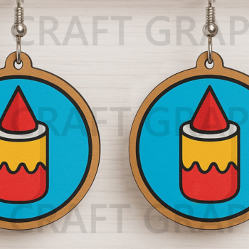 Intra απο ξύλο plywood 3mm-4mm πάχος – Καλοκαιρινά σκουλαρίκια Bundle Δίασταση  5x5 cm INTRAFABR-123663800 - Image 9