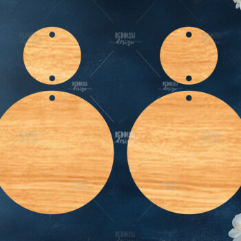 Intra απο ξύλο plywood 3mm-4mm πάχος – Καλοκαιρινά σκουλαρίκια Δίασταση  5x5 cm INTRAFABR-119333769 - Image 1