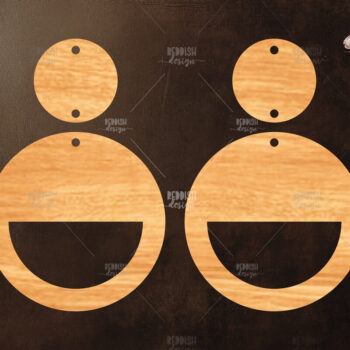 Intra απο ξύλο plywood 3mm-4mm πάχος – Καλοκαιρινά σκουλαρίκια Δίασταση  5x5 cm INTRAFABR-119333781 - Image 1