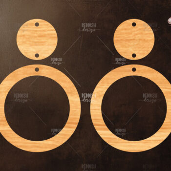 Intra απο ξύλο plywood 3mm-4mm πάχος – Καλοκαιρινά σκουλαρίκια Δίασταση  5x5 cm INTRAFABR-119333934 - Image 1