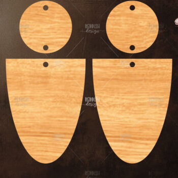 Intra απο ξύλο plywood 3mm-4mm πάχος – Καλοκαιρινά σκουλαρίκια Δίασταση  5x5 cm INTRAFABR-119464451 - Image 1