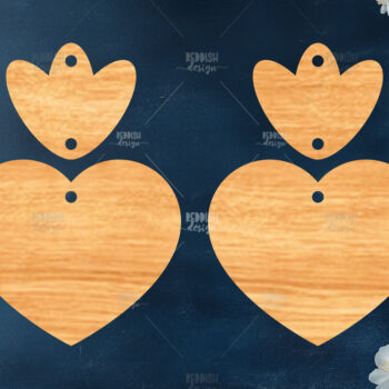 Intra απο ξύλο plywood 3mm-4mm πάχος – Καλοκαιρινά σκουλαρίκια Δίασταση  5x5 cm INTRAFABR-119464457 - Image 1